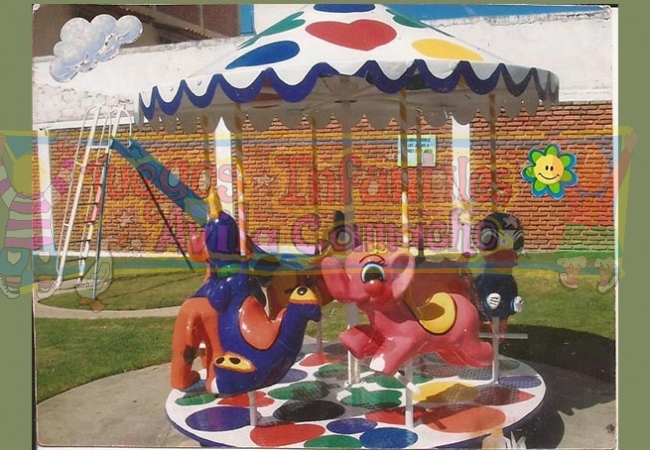 Carrusel 6 figuras 2.00 metros de diametro con figuras a elegir PREGUNTE POR NUESTROS CARRUSELES EN EXISTENCIA.
